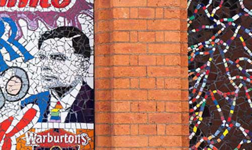 Mosaic of Manchester on Afflecks Palace